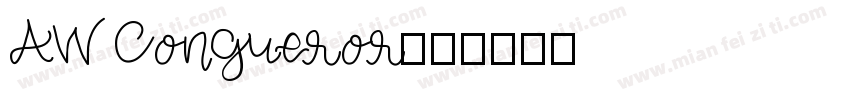 AW Congueror字体转换